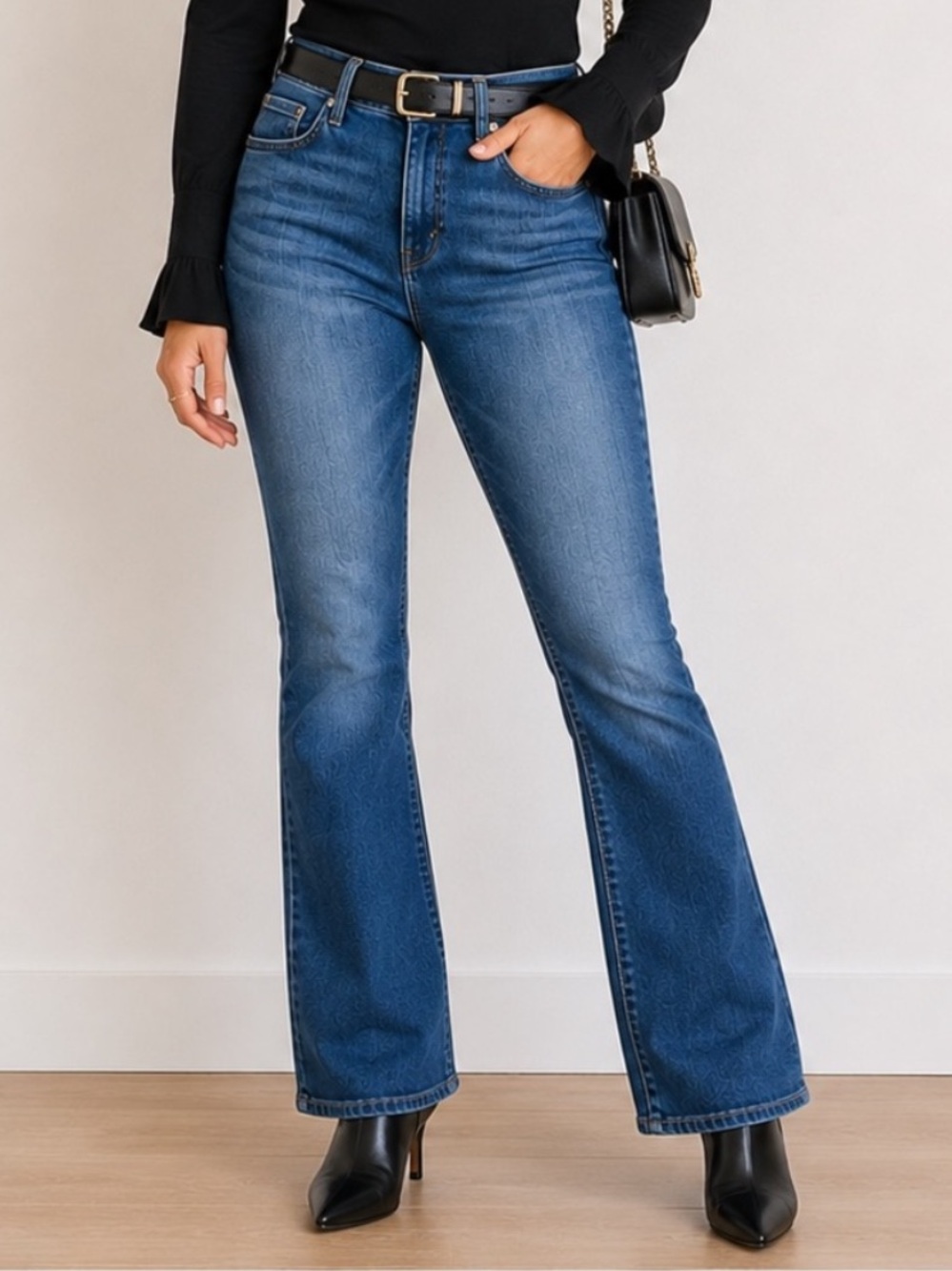Signature by Levi Strauss Shaping Bootcut Jeans Mid Rise Stretch 30